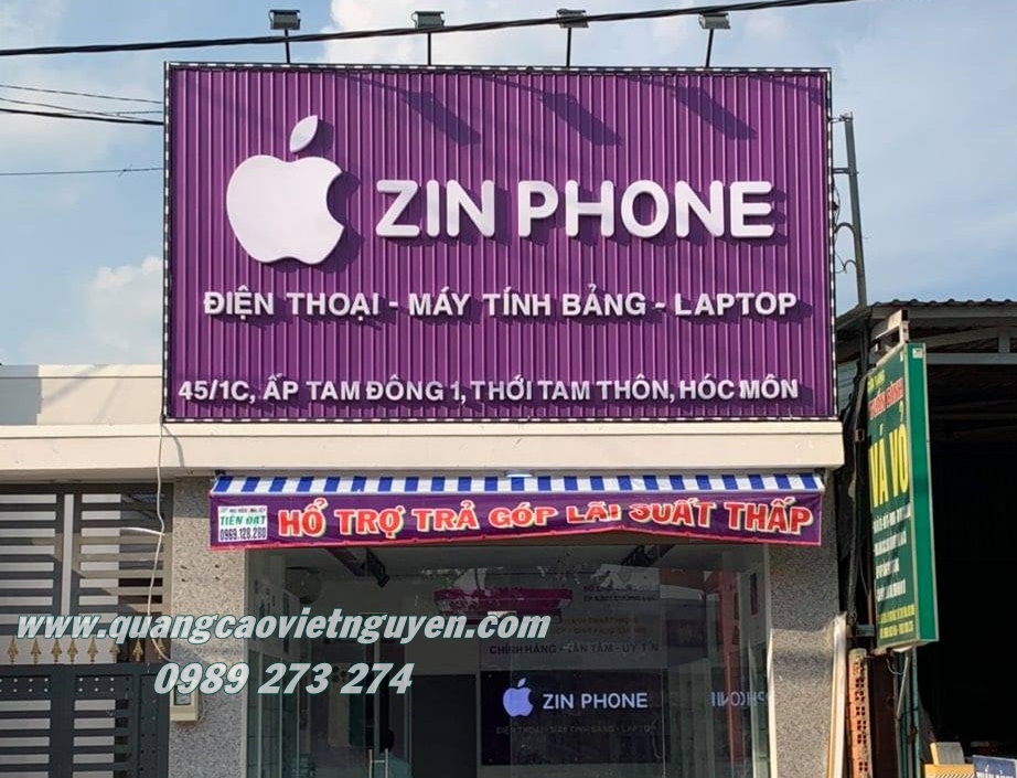 bảng hiệu chữ nổi - quảng cáo việt nguyên