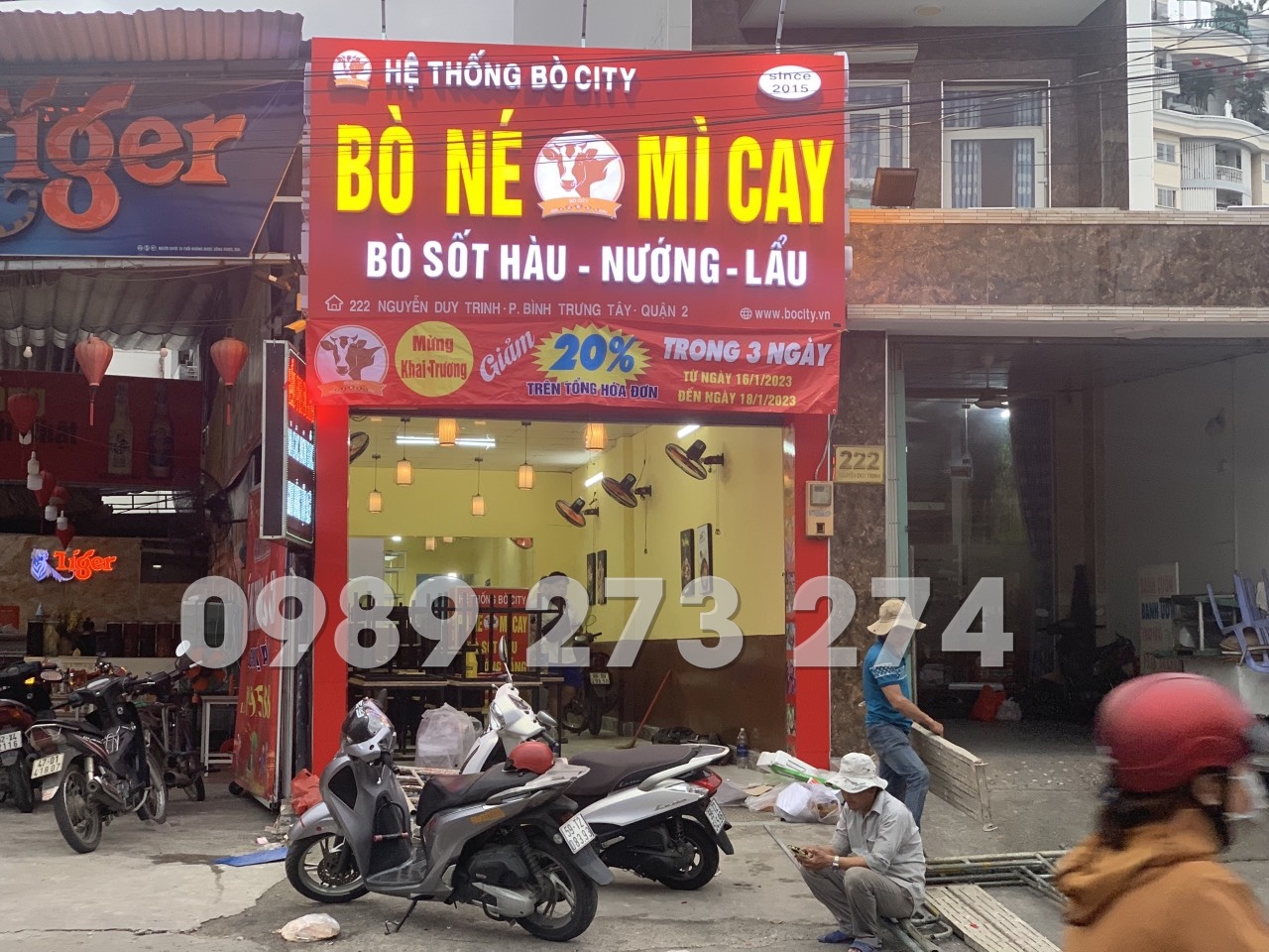 bảng hiệu alu chữ nổi