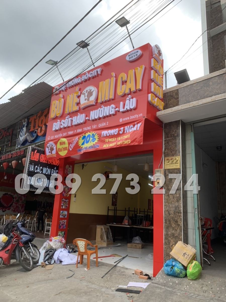 bảng hiệu alu chữ nổi