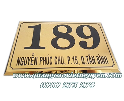bảng tên công ty inox
