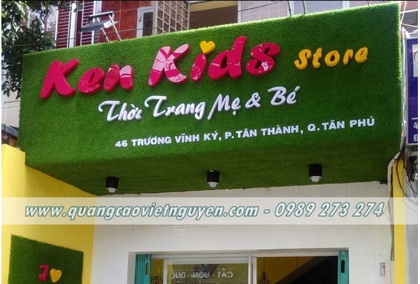 mẫu bảng hiệu shop trẻ em
