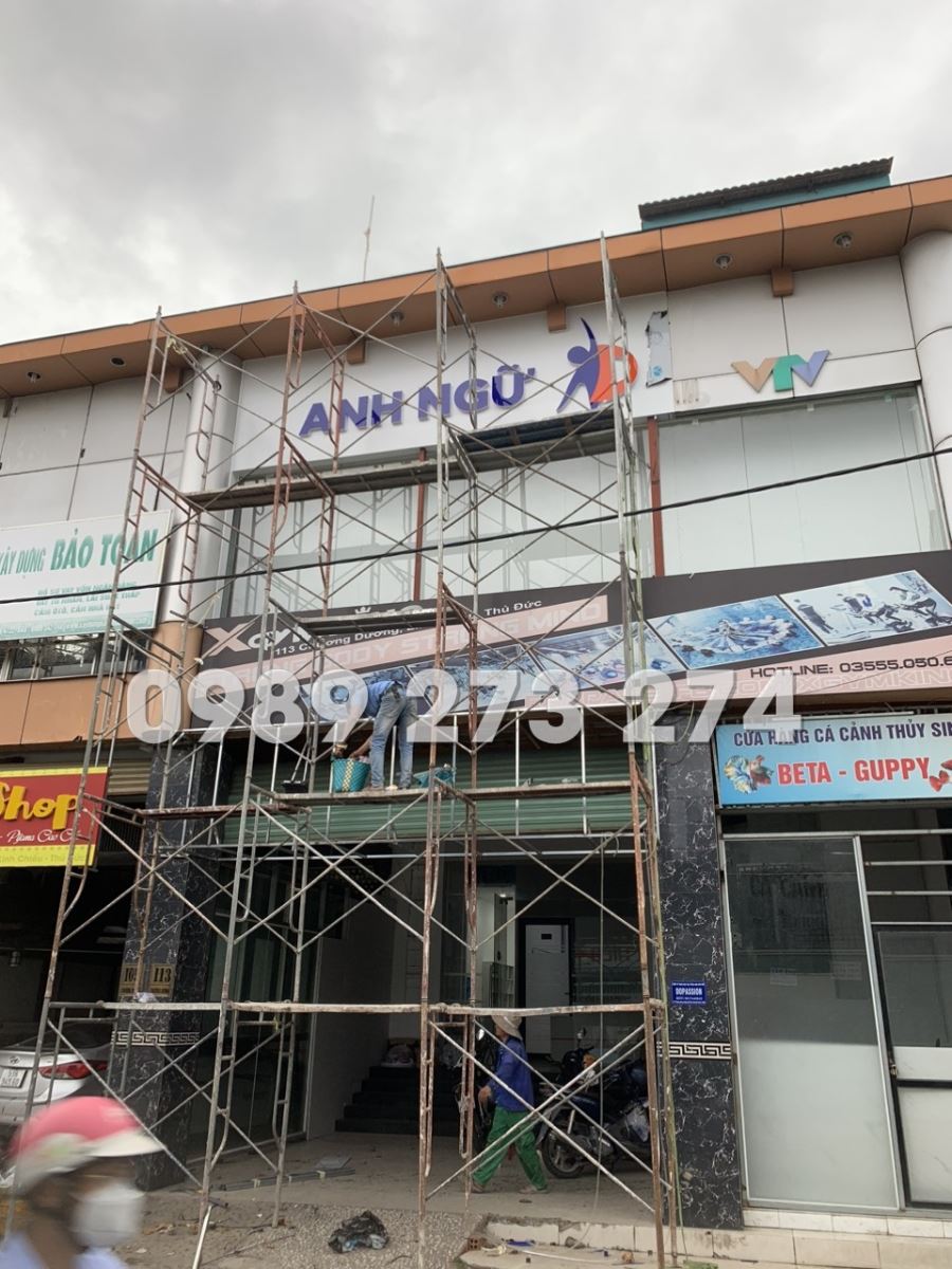 bảng hiệu alu chữ nổi