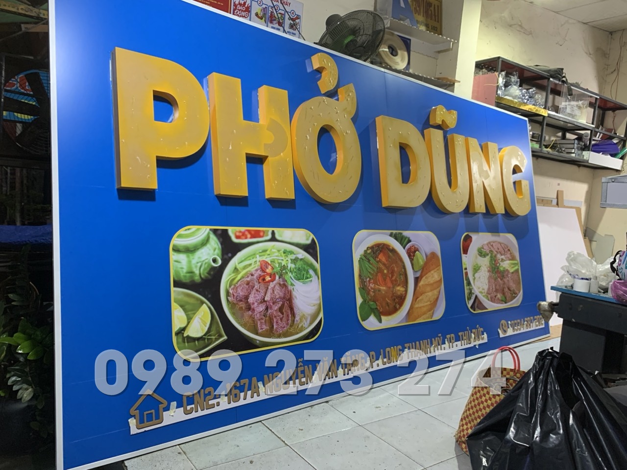 bảng hiệu alu chữ nổi