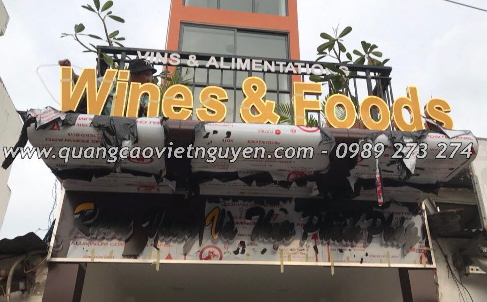 bảng tên công ty inox