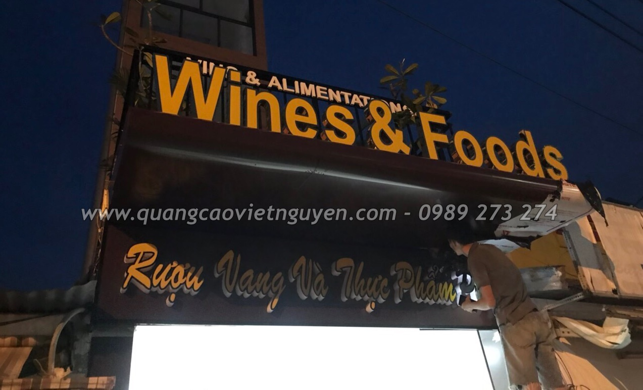 bảng hiệu chữ nổi
