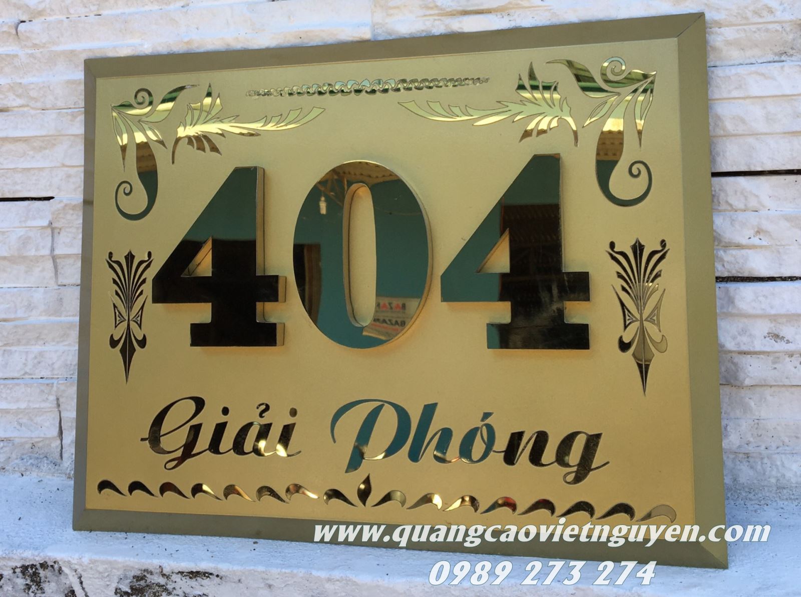 bảng tên công ty inox
