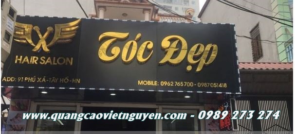 mẫu bảng hiệu tiệm tóc đep