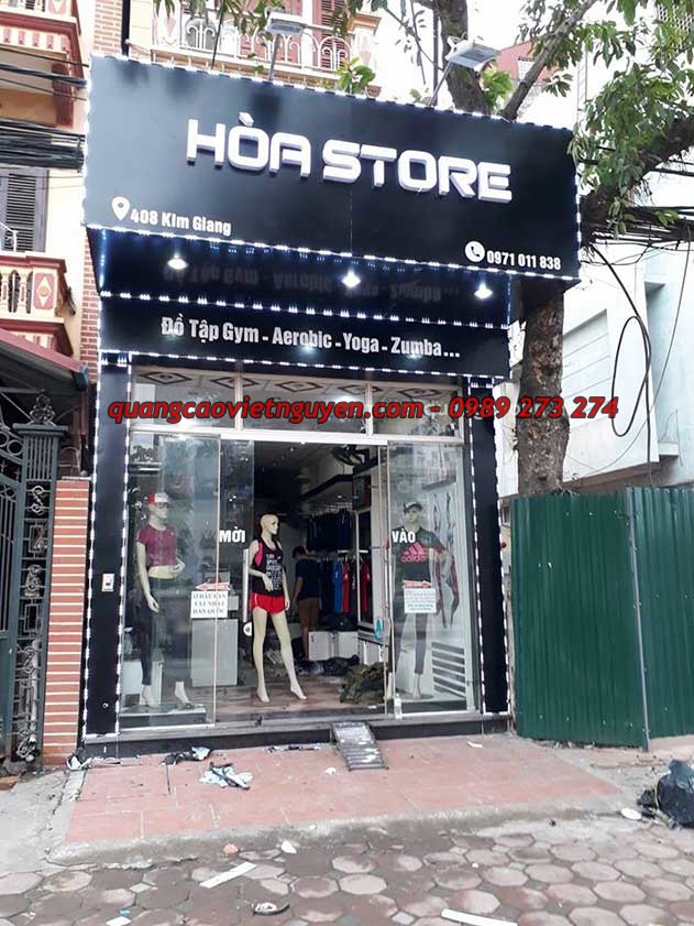 mẫu bảng hiệu shop quần áo đẹp