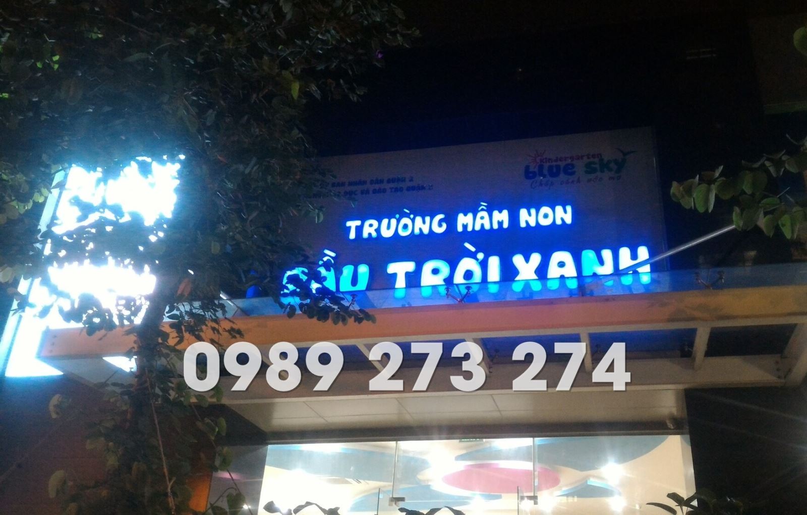 bảng hiệu trường mầm non