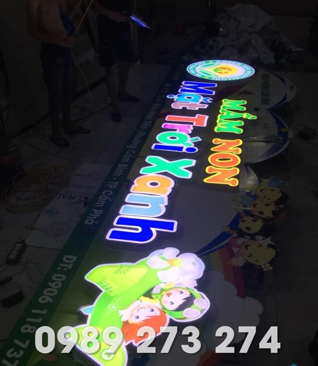 bảng hiệu trường mầm non