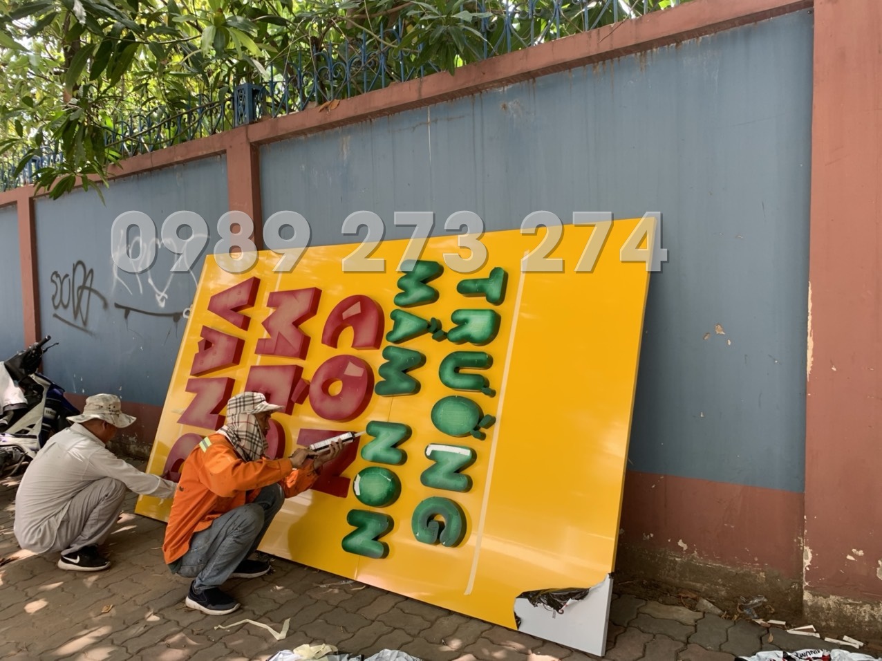 bảng hiệu trường mầm non