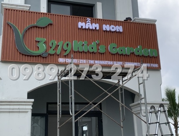 bảng hiệu trường mầm non