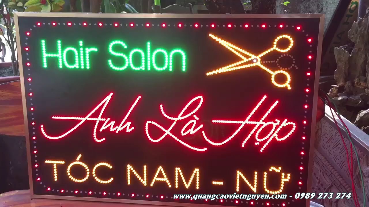 mẫu bảng hiệu tiệm tóc đep