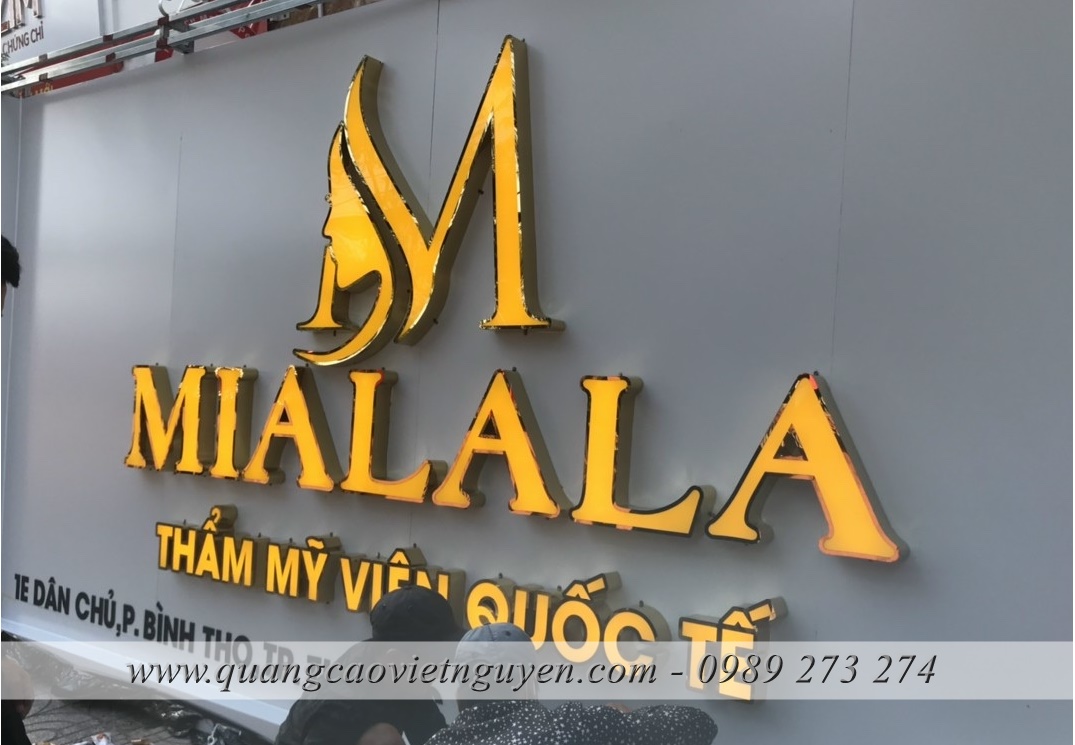 bảng tên công ty inox