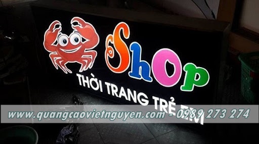 mẫu bảng hiệu shop trẻ em