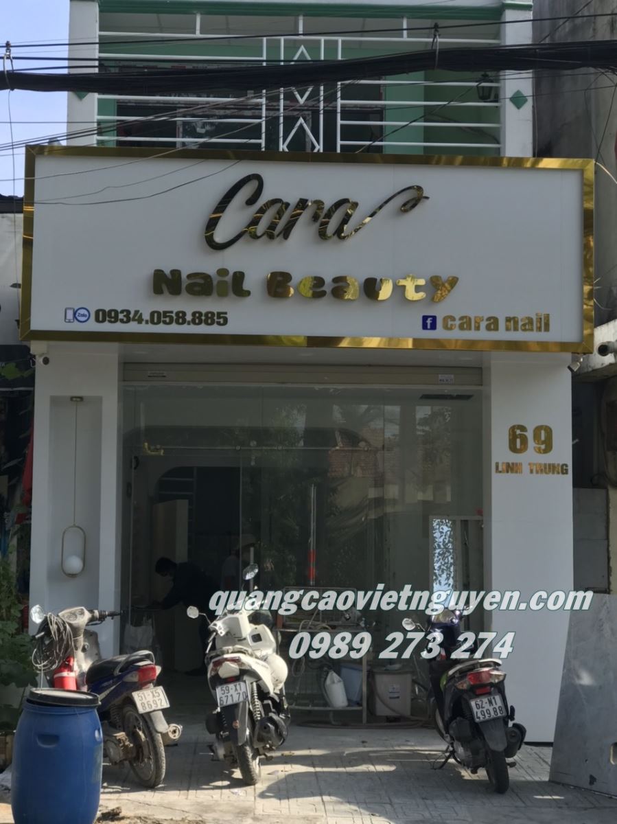 THI CÔNG BẢNG HIỆU TIẸM NAIL